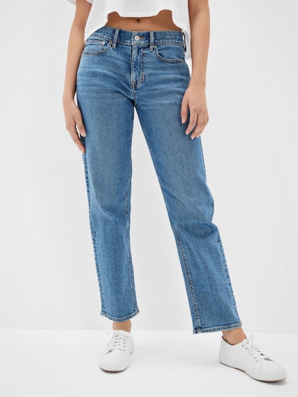 American Eagle '90s Straight Jeans | Size 8 Long | AE Stretch